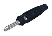 Bananstik Hirschmann 4mm Sort