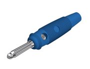 Bananstik Hirschmann 4mm Blå