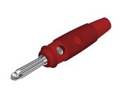 Bananstik Hirschmann 4mm Rød 