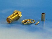 SMA female Bulkhead crimp for RG-316